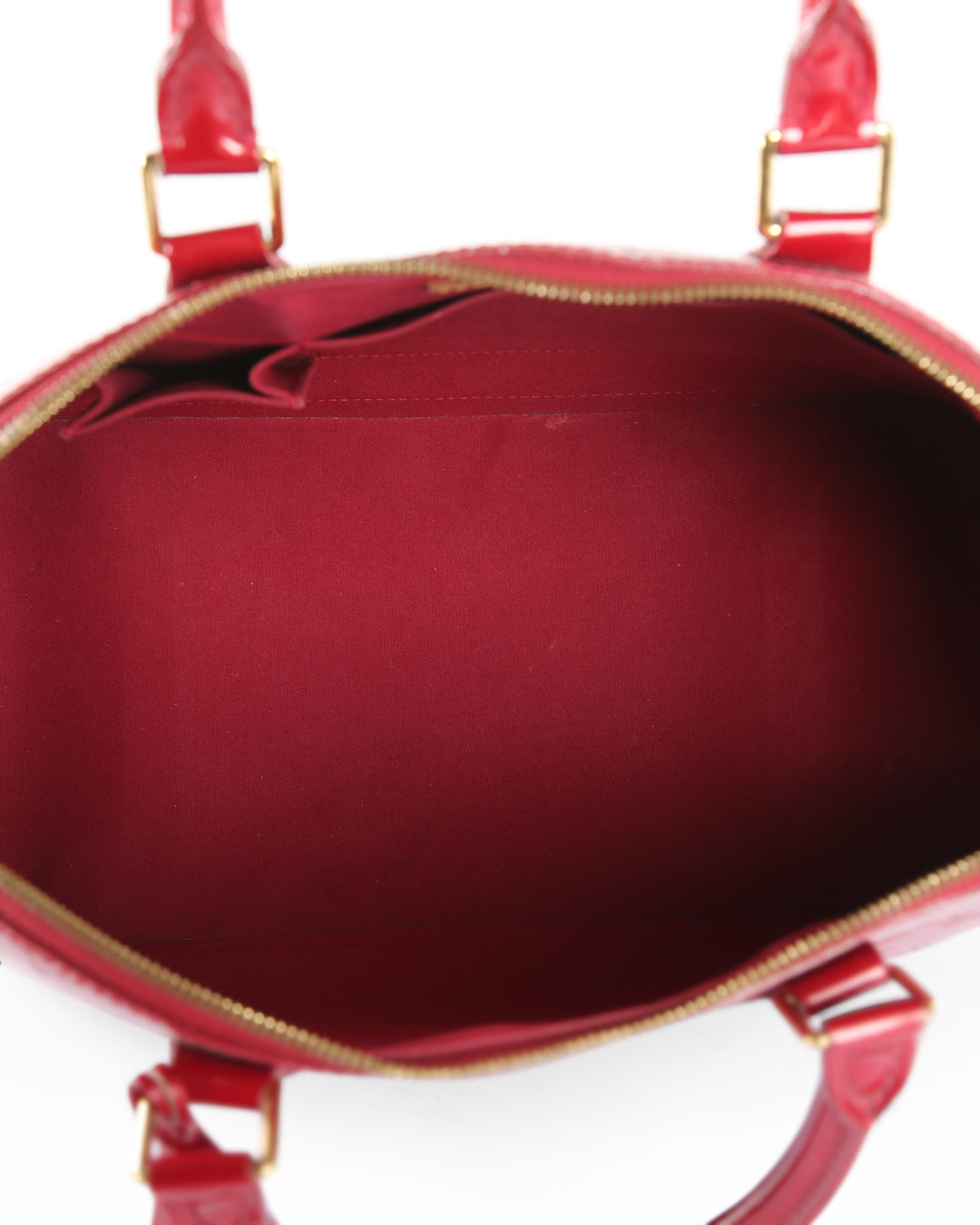 Louis Vuitton  Red Patent Leather Alma GM Bag