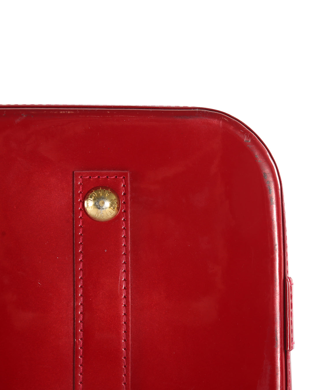 Louis Vuitton  Red Patent Leather Alma GM Bag