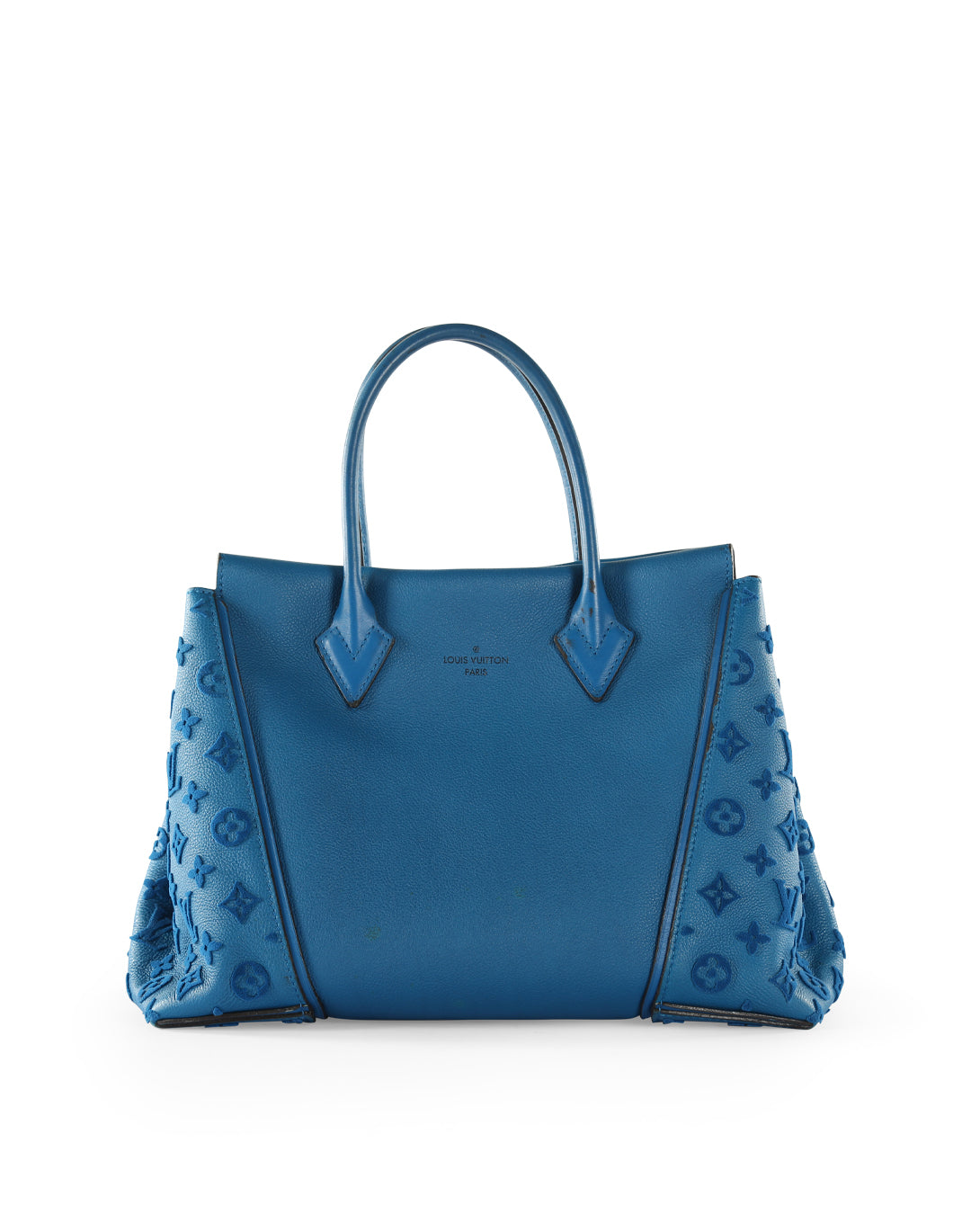 Louis Vuitton  Blue Leather W GM Bag