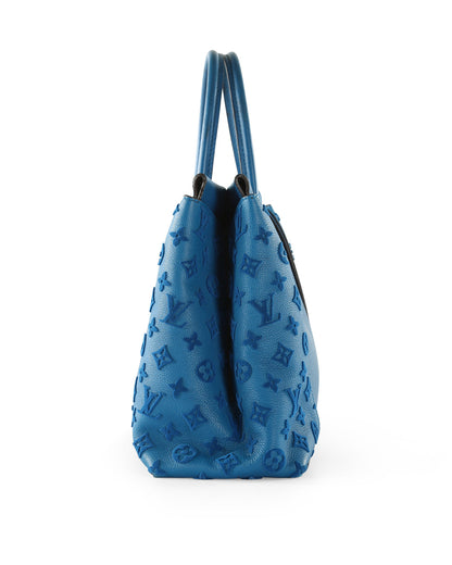 Louis Vuitton  Blue Leather W GM Bag