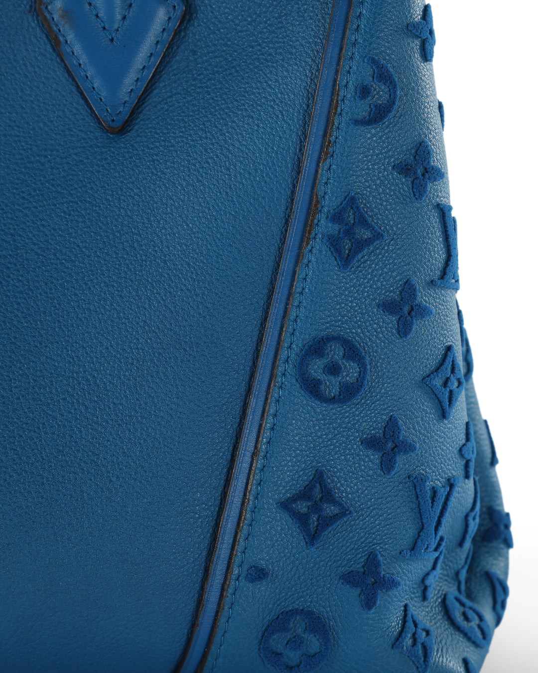 Louis Vuitton  Blue Leather W GM Bag