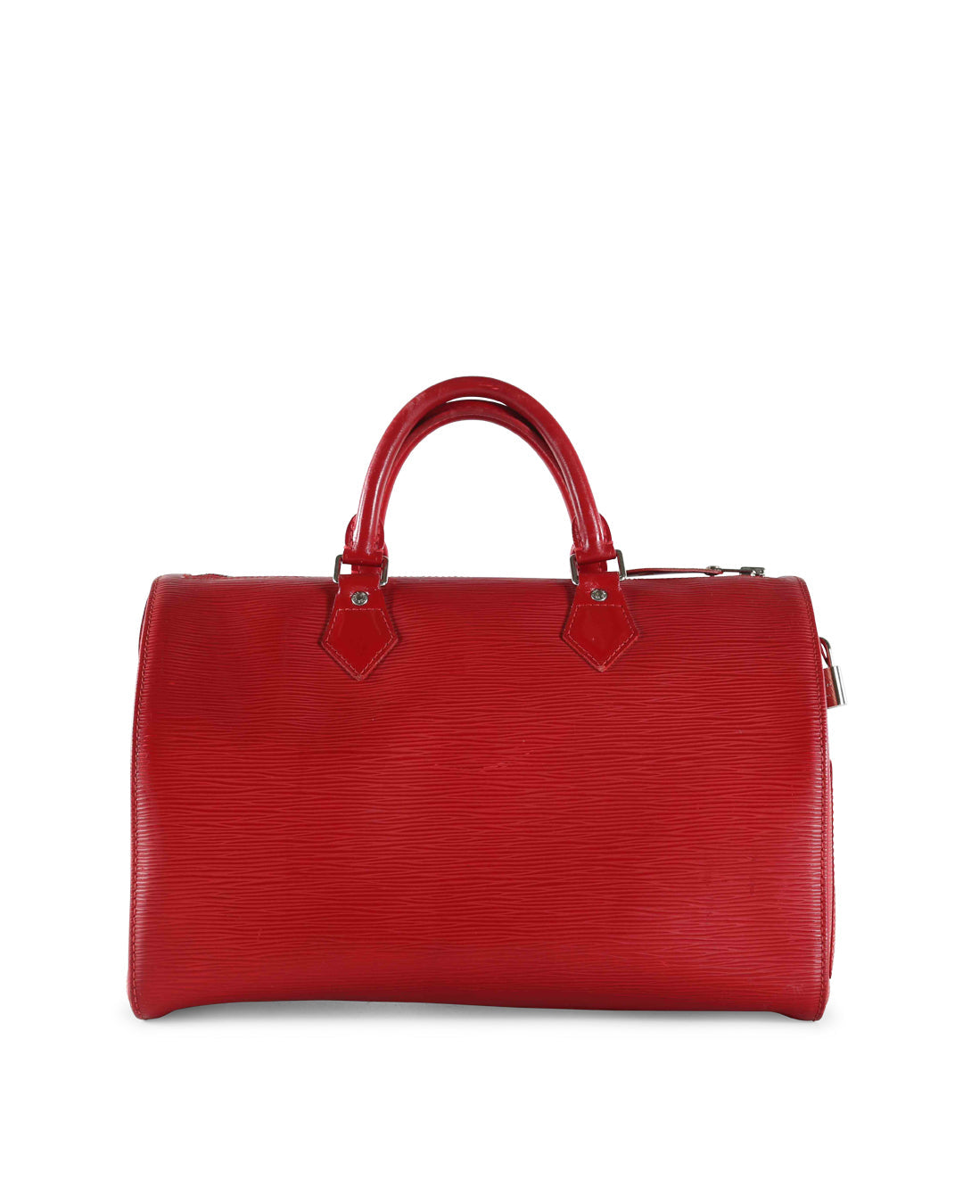 Louis Vuitton  Red Epi Leather Speedy 35 Handle Bag