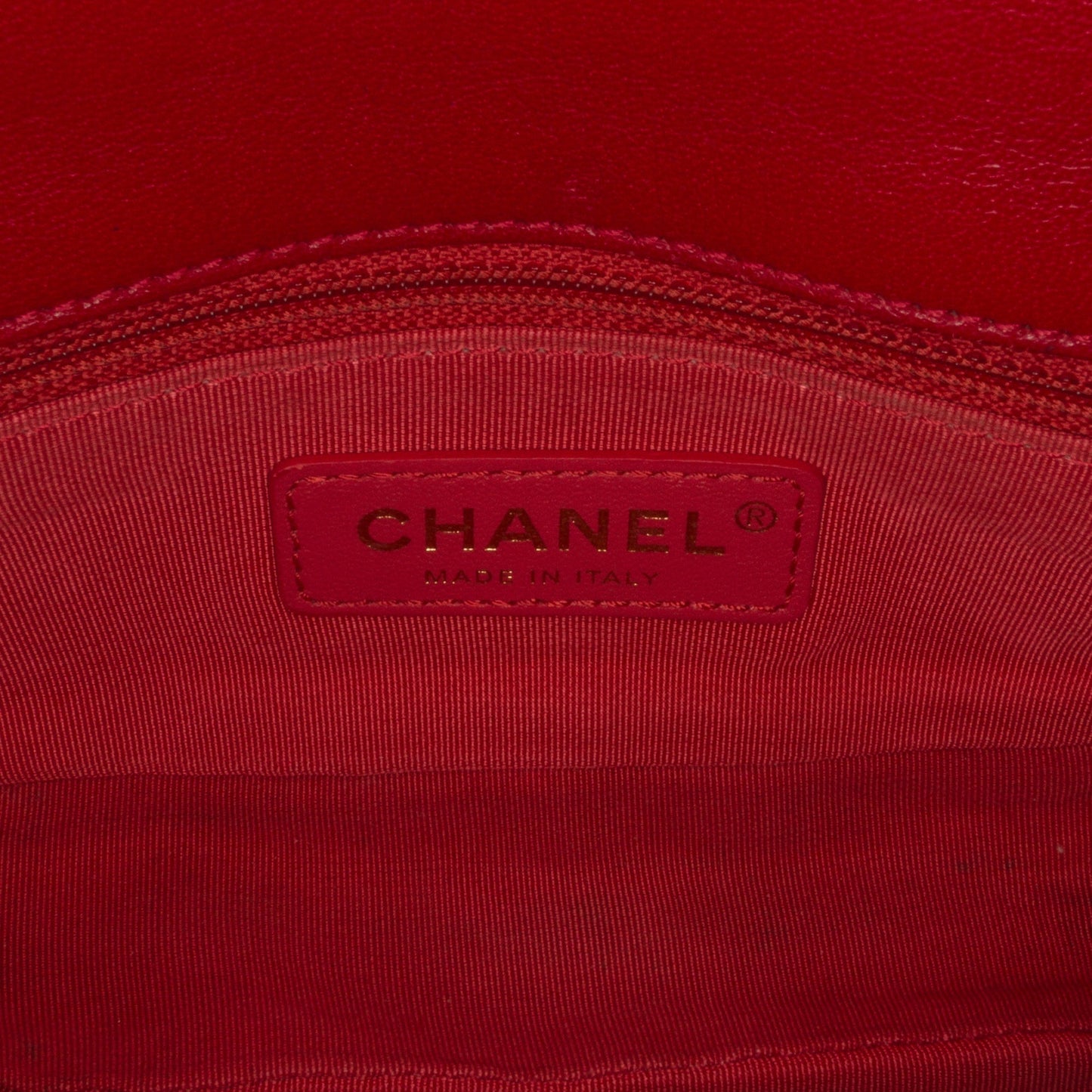 Chanel Classic Single Flap Red Tweed Lambskin Gold