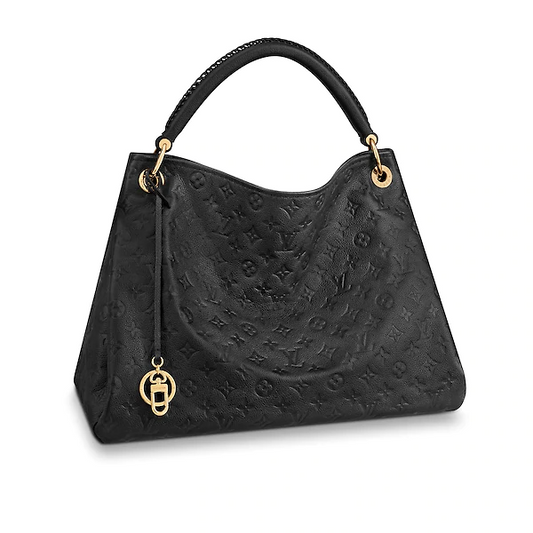 Louis Vuitton  artsy mm monogram empreinte leather black