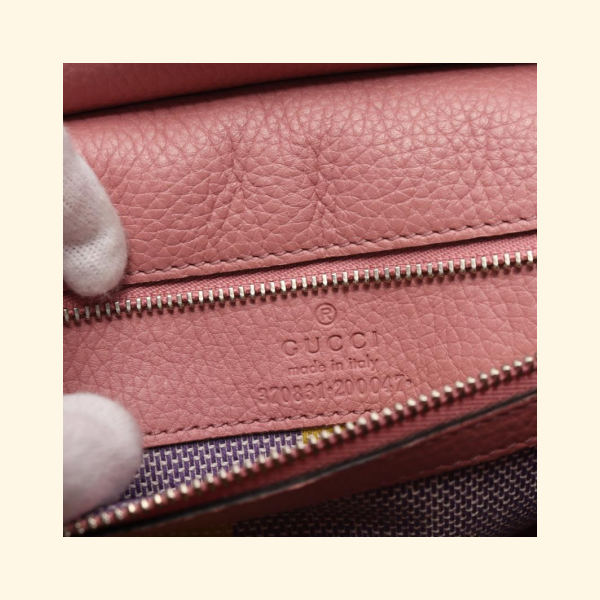 Gucci Daily Bamboo HandBag Leather Pink