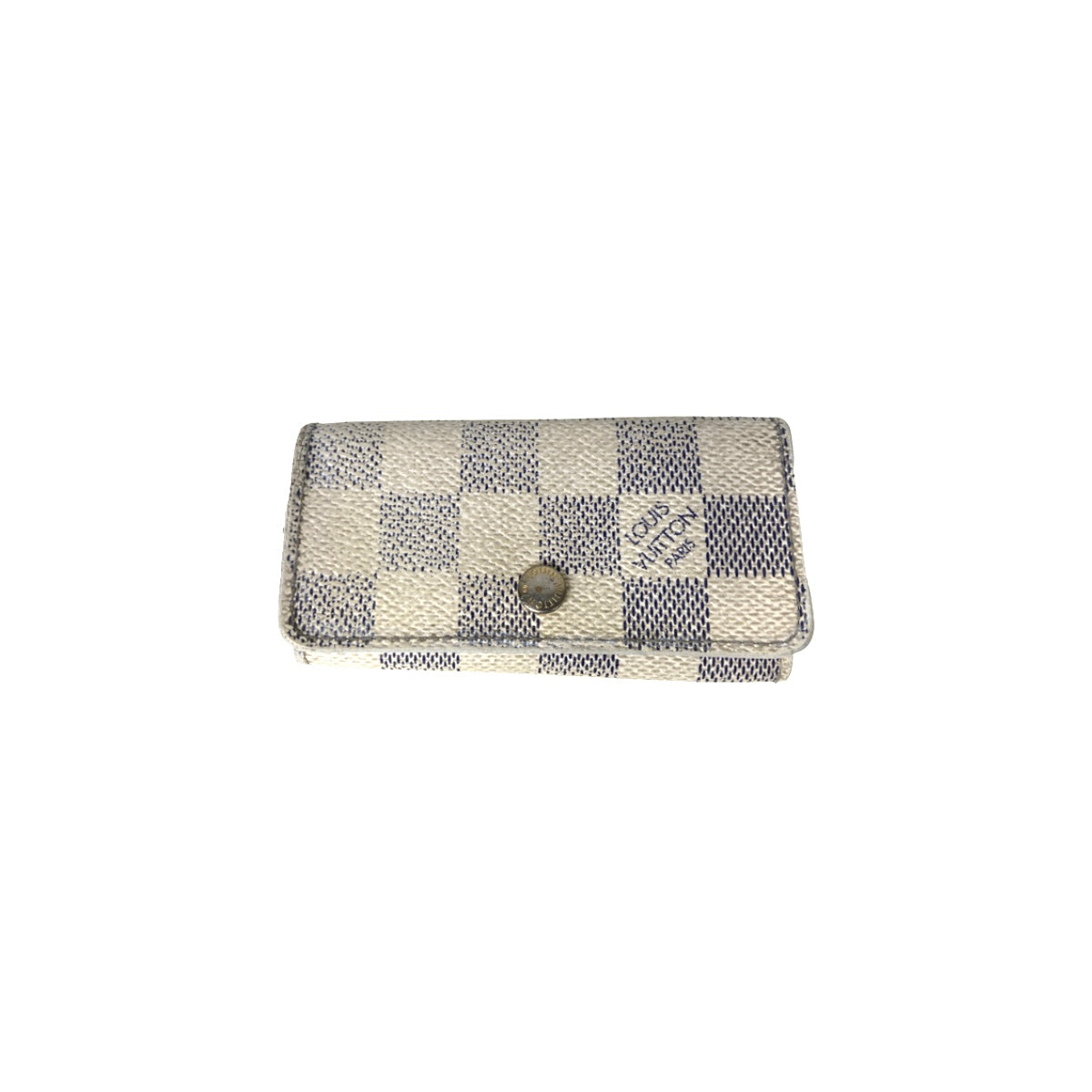 Louis Vuitton 4 Key Holder Damier Azur