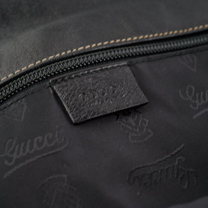 Gucci Crest Chain Messenger Bag Black