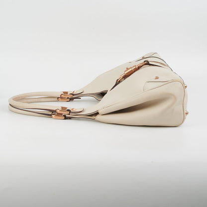 Gucci Cream Leather Shoulder Bag