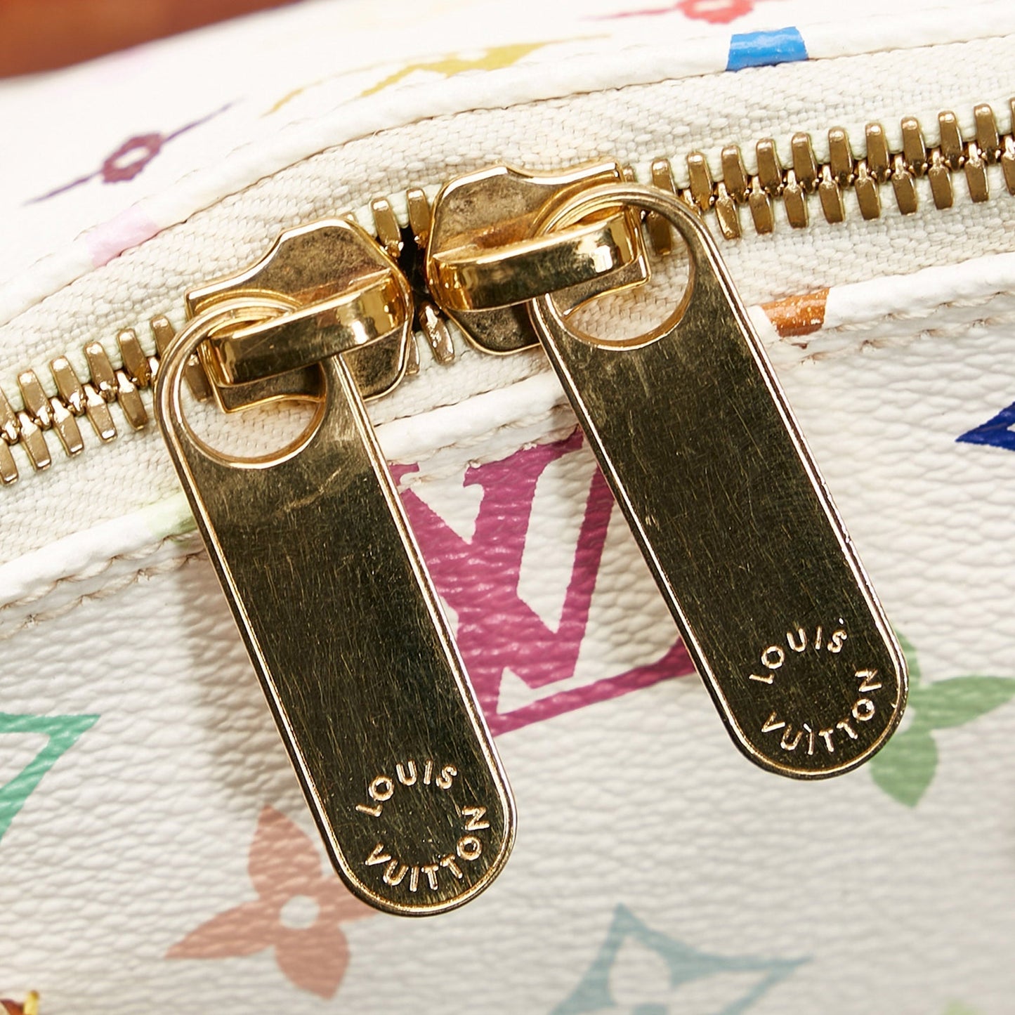 Louis Vuitton Alma PM White Multicolor Monogram Canvas