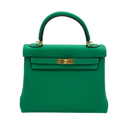 Hermes Kelly II 25 Retourne Veau Togo Perso Menthe