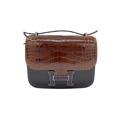 Hermes Constance III 18 Mini Marquetry AL Noir/Miel/Cassic