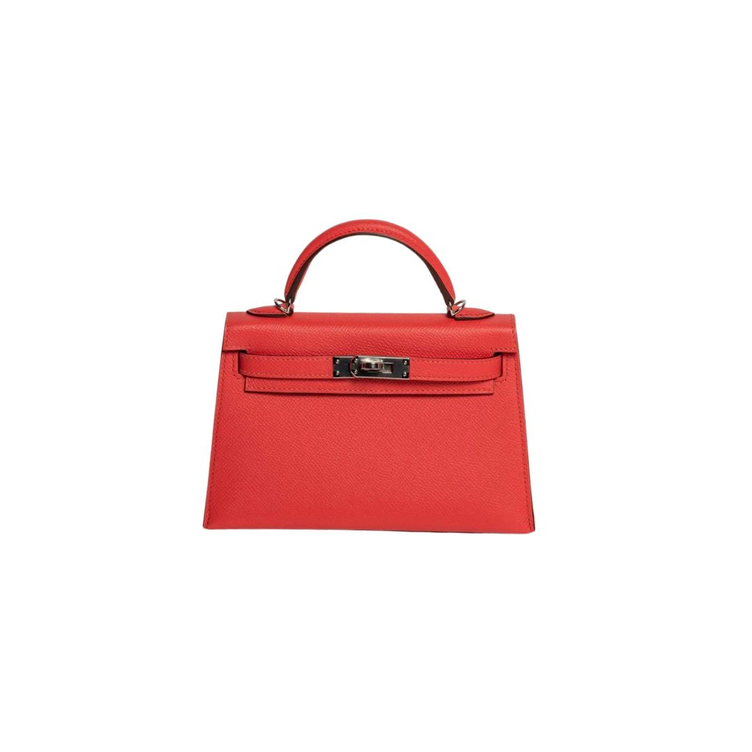 Hermes Kelly 20 Epsom Rose Jaipur Palladium Hardware