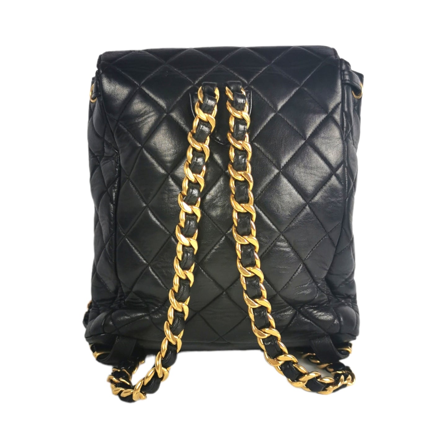 Chanel Duma Backpack Black Lambskin Gold