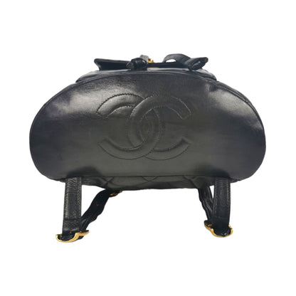 Chanel Duma Backpack Black Lambskin Gold