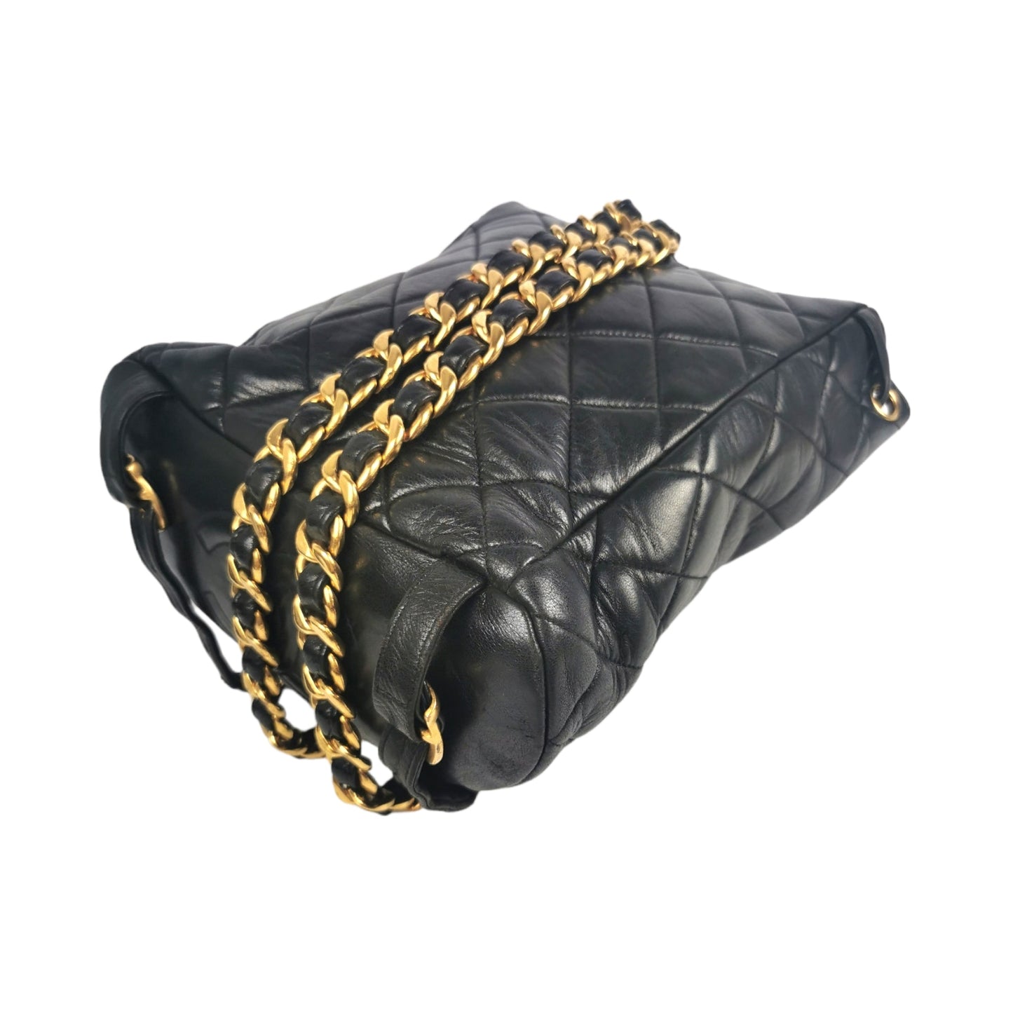 Chanel Duma Backpack Black Lambskin Gold