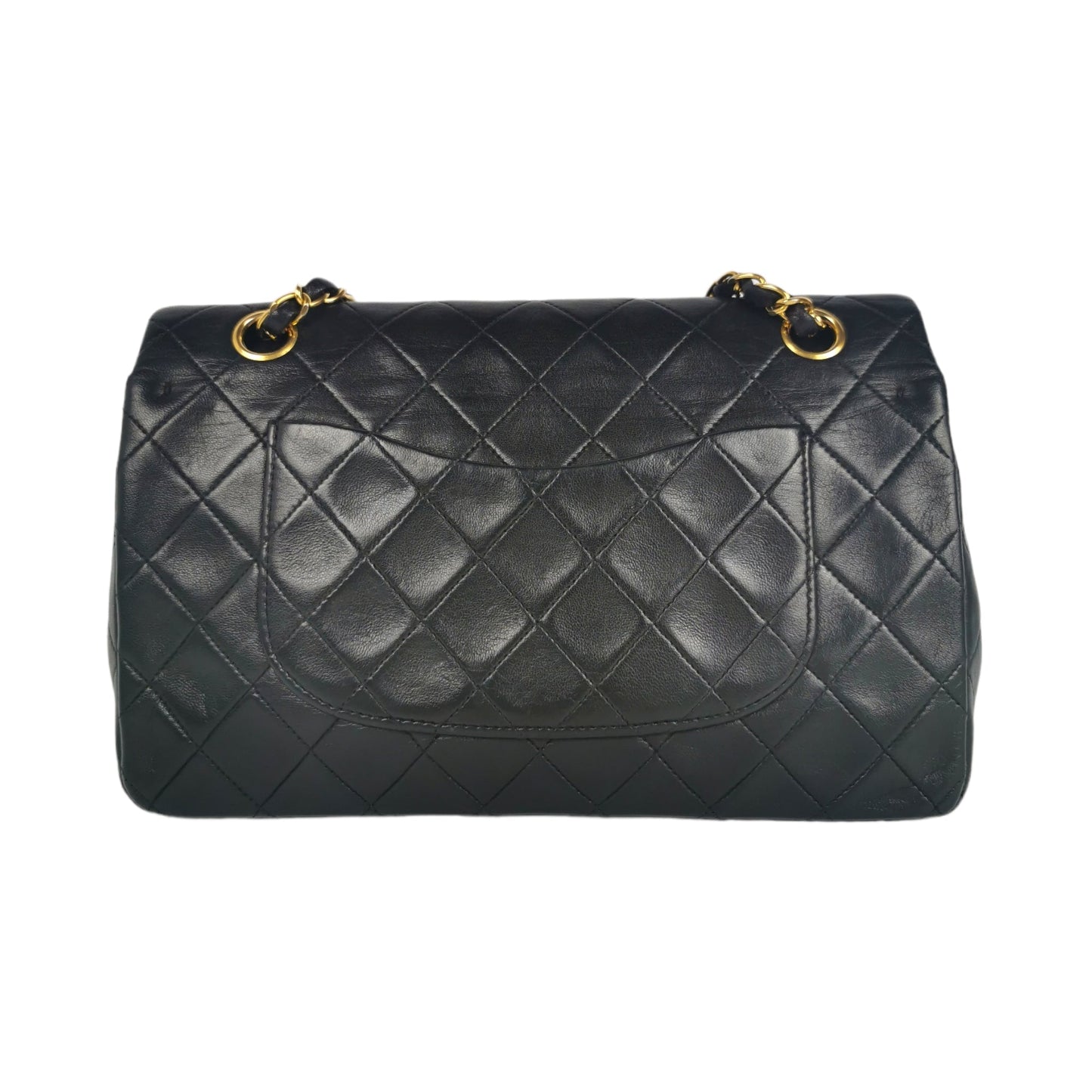 Chanel Classic Double Flap Medium Black Lambskin Gold