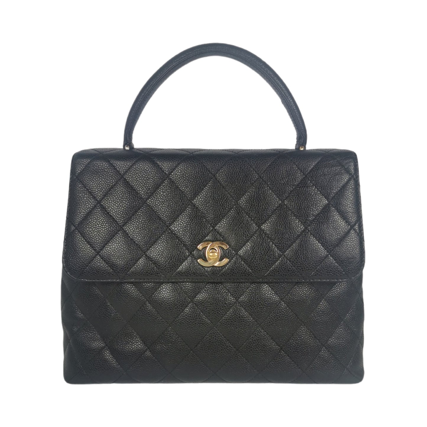 Chanel Kelly Bag Black Caviar gold