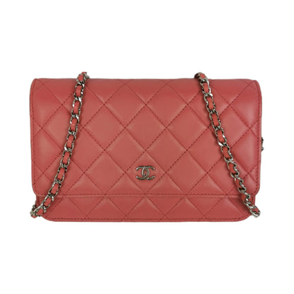 Chanel WoC Pink Lambskin Silver