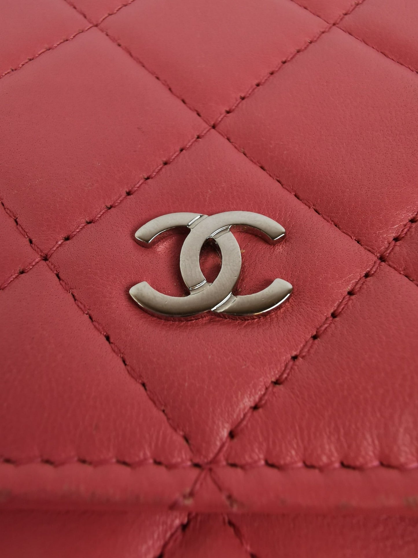 Chanel WoC Pink Lambskin Silver