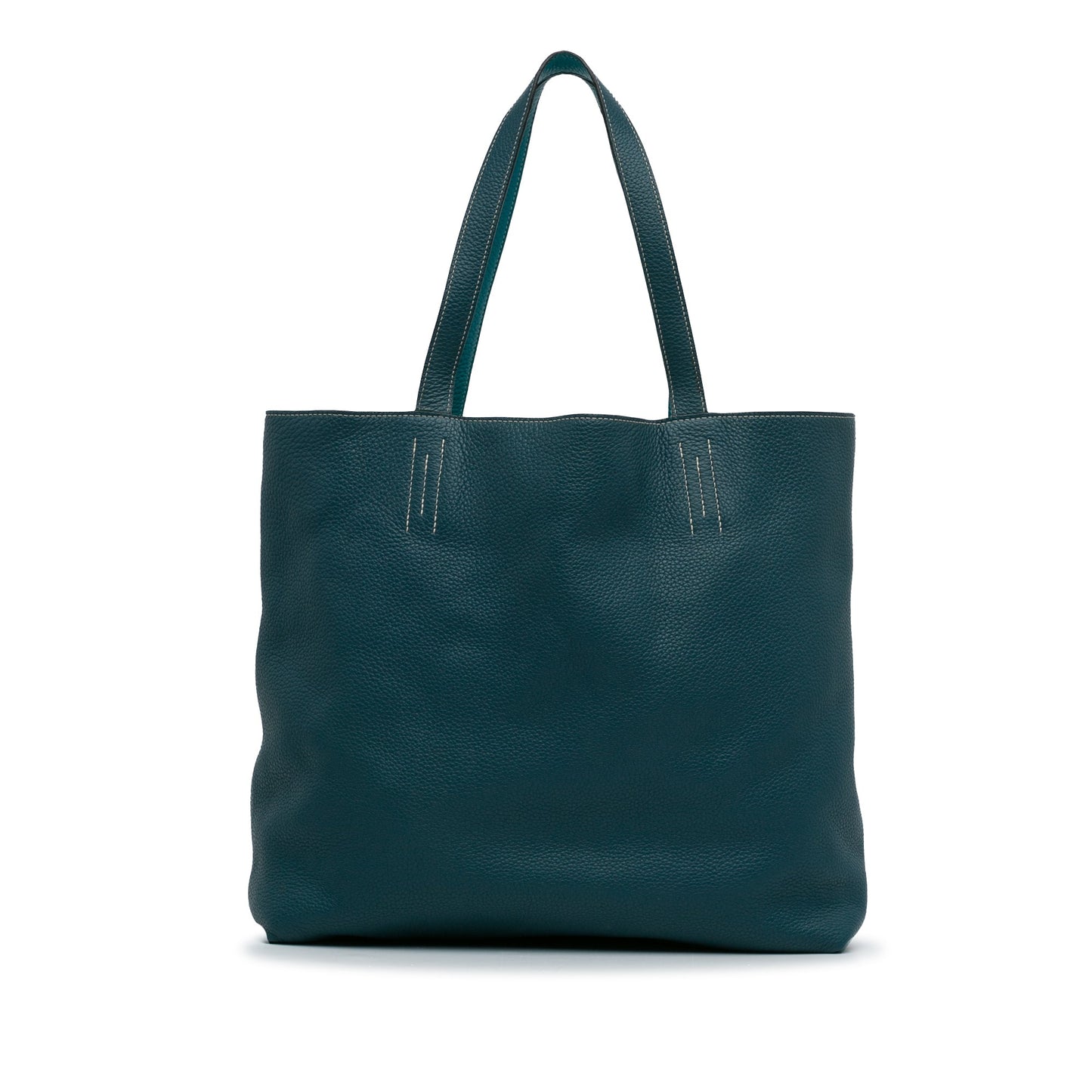 Blue Hermes Reversible Double Sens 45 Tote Bag