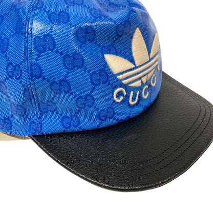 GUCCI cap 724833 4HAUU cotton blue Adidas XL 60 polyamide() XL 60cm Used