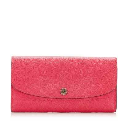 Louis Vuitton  Empreinte Emilie Wallet Red