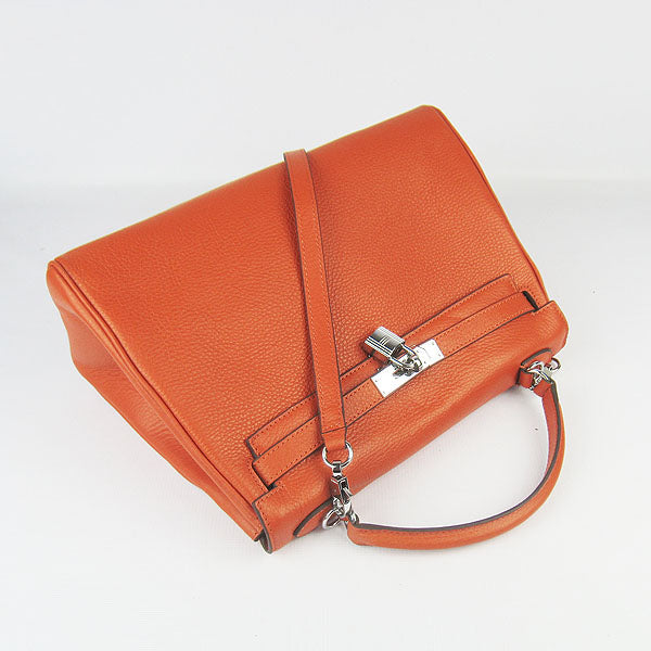 Hermes Kelly 32cm Togo Leather 6108 Orange Silver