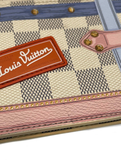 Louis Vuitton  - Rare Damier Azur Summer Trunks Pochette Weekend Chain Crossbody