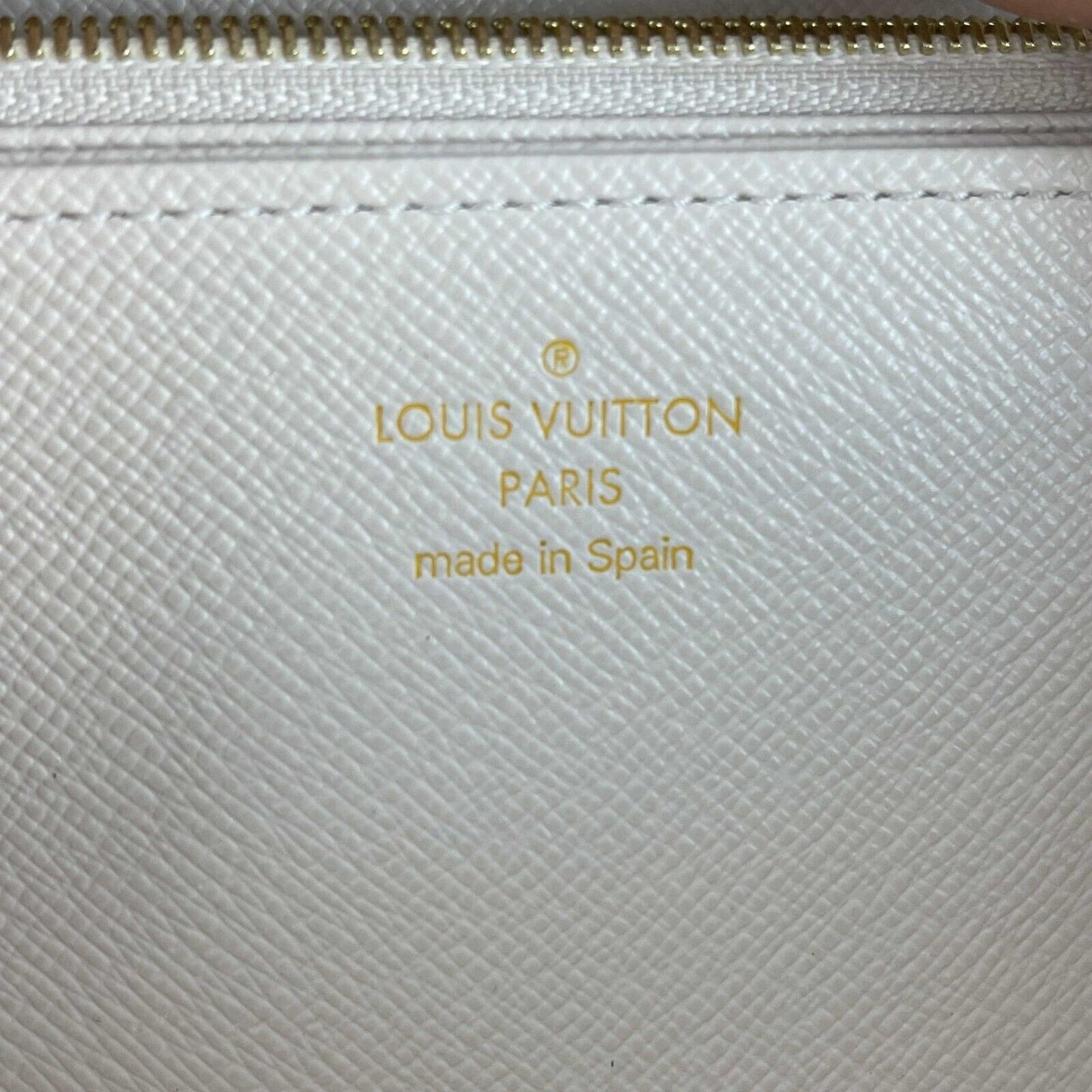 Louis Vuitton  - Gradient Zippy Wallet - Gray / White Orange Zip Around