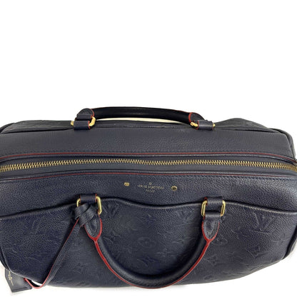 LOUIS VUITTON - Empreinte Speedy Bandouliere 30 NM Navy Blue Top Handle w/ Strap