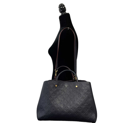 Louis Vuitton  - Montaigne GM Dark Navy Monogram - Top Handle W/ Shoulder Strap