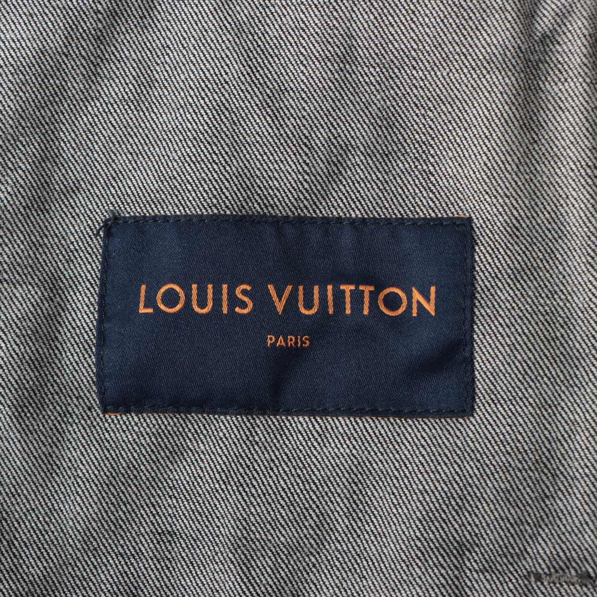 Louis Vuitton 22AW Cotton Denim Jacket 48 Mens Black X Blue  Denim Jacket 1ANU RM222V