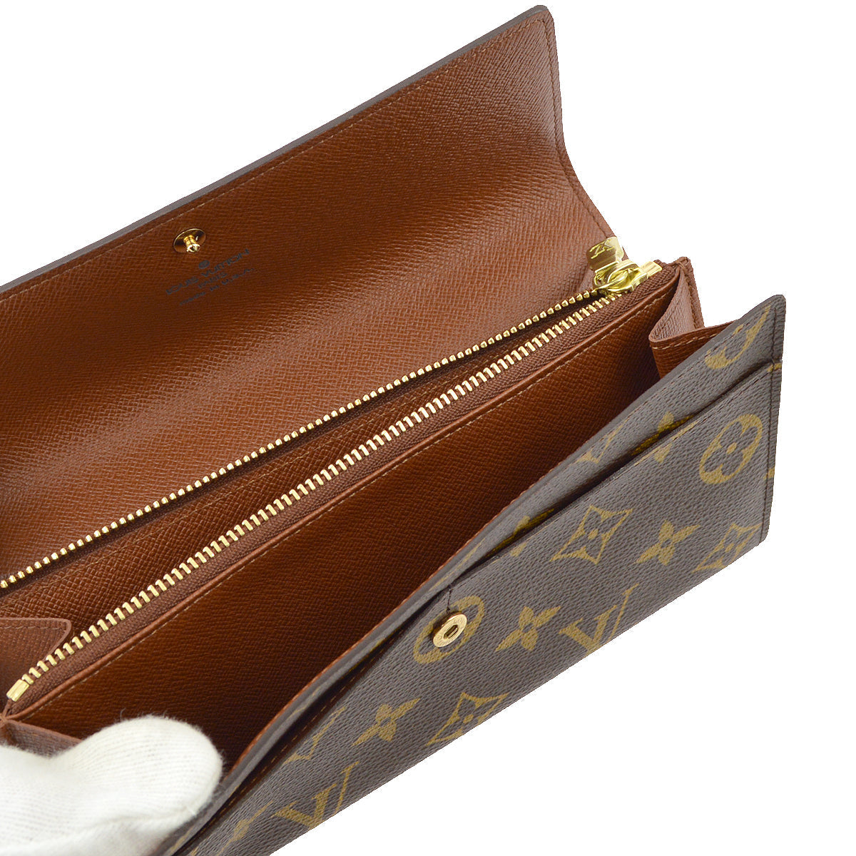 Louis Vuitton 2002 Monogram Porte Monnaie Credit Wallet M61725