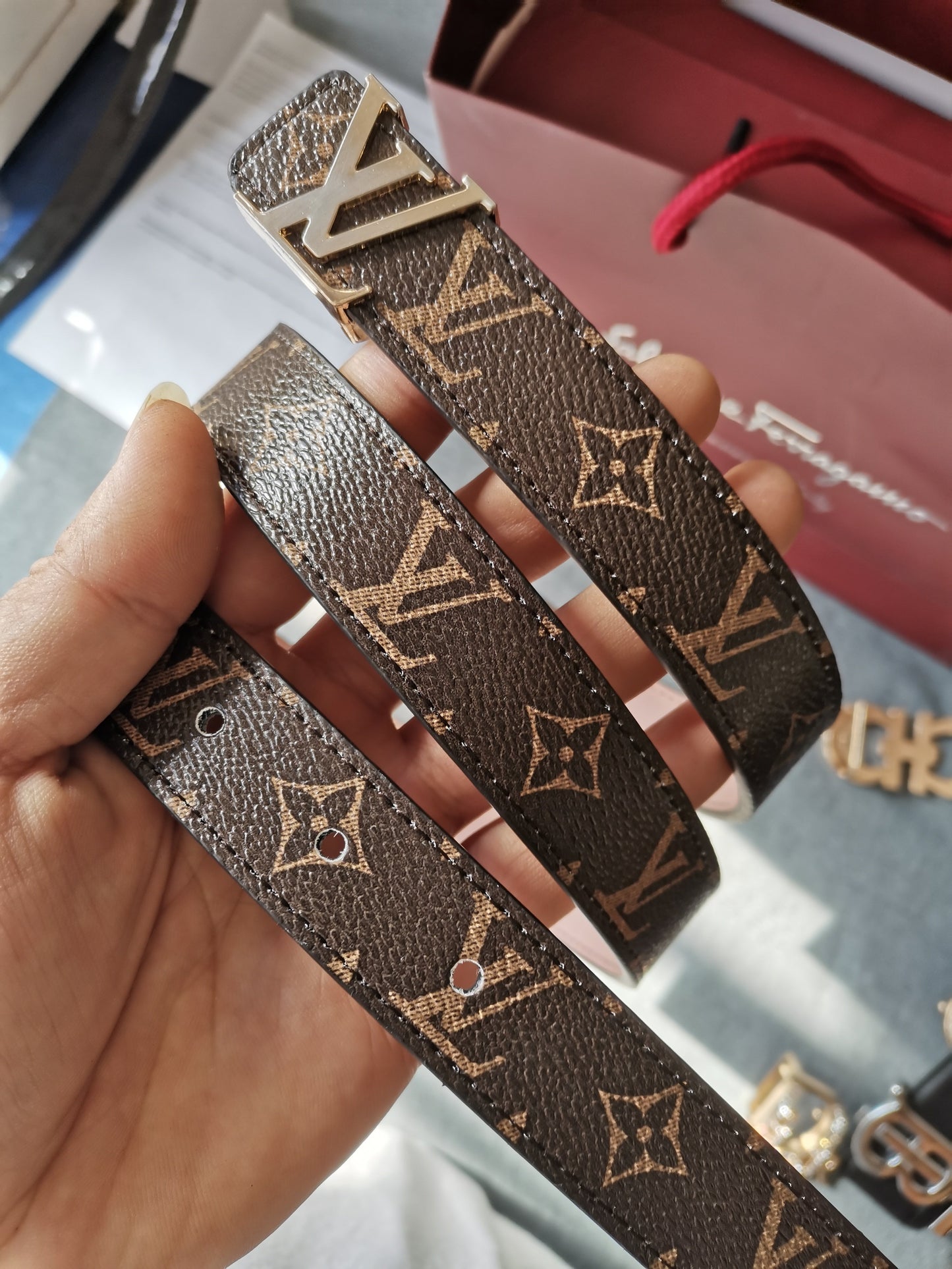 Louis Vuitton  thin Belt 2.5cm