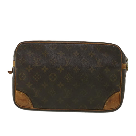 Louis Vuitton  Monogram Compiegne 28 Clutch Bag M51845 LV Auth ac1487