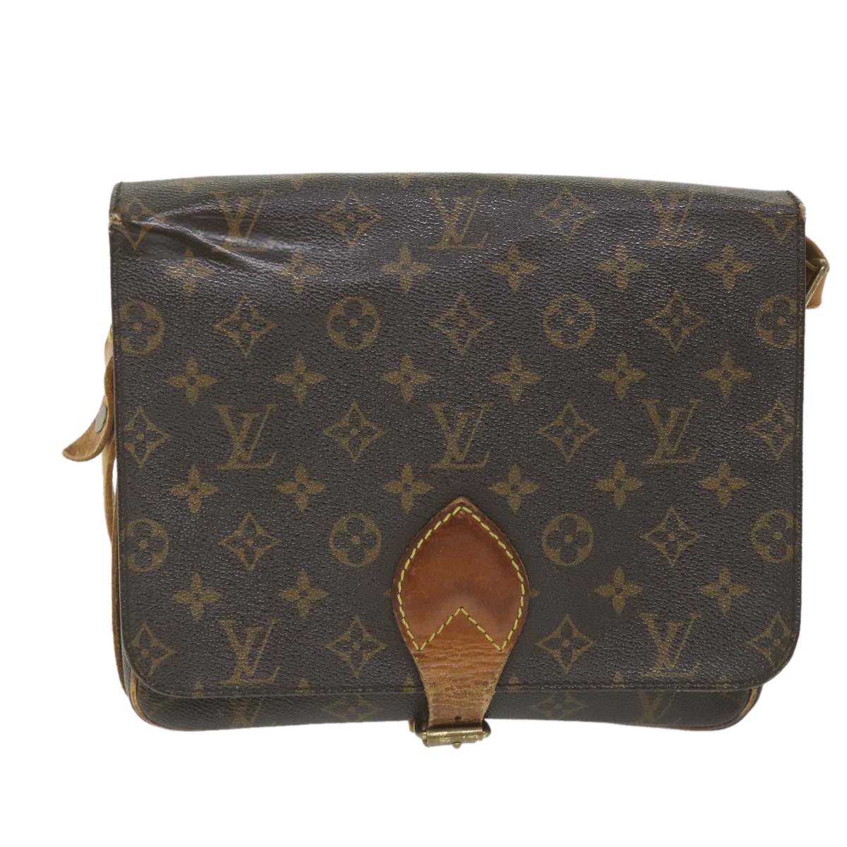 LOUIS VUITTON Monogram Cartouchiere GM Shoulder Bag M51252 LV Auth ac2265