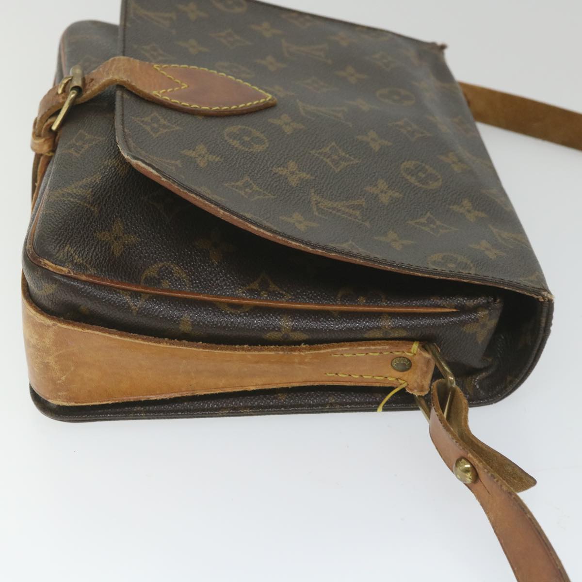 LOUIS VUITTON Monogram Cartouchiere GM Shoulder Bag M51252 LV Auth ac2265