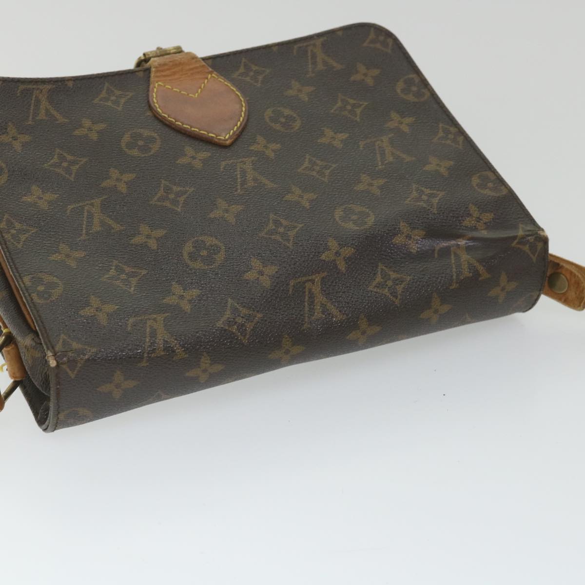 LOUIS VUITTON Monogram Cartouchiere GM Shoulder Bag M51252 LV Auth ac2265