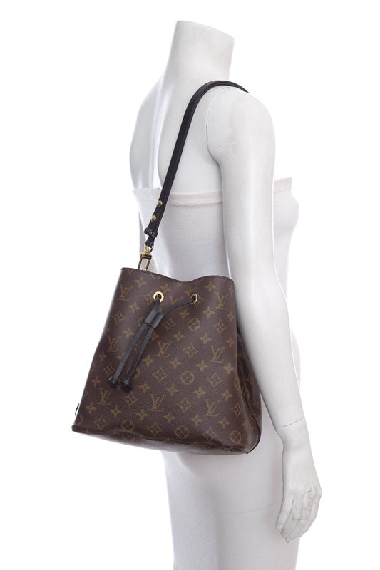 Louis Vuitton 2020 Brown & Black Monogram NeoNoe Bucket Bag