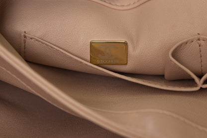 Chanel Blush Lambskin "Trendy"  HandBag W/ Gold HW