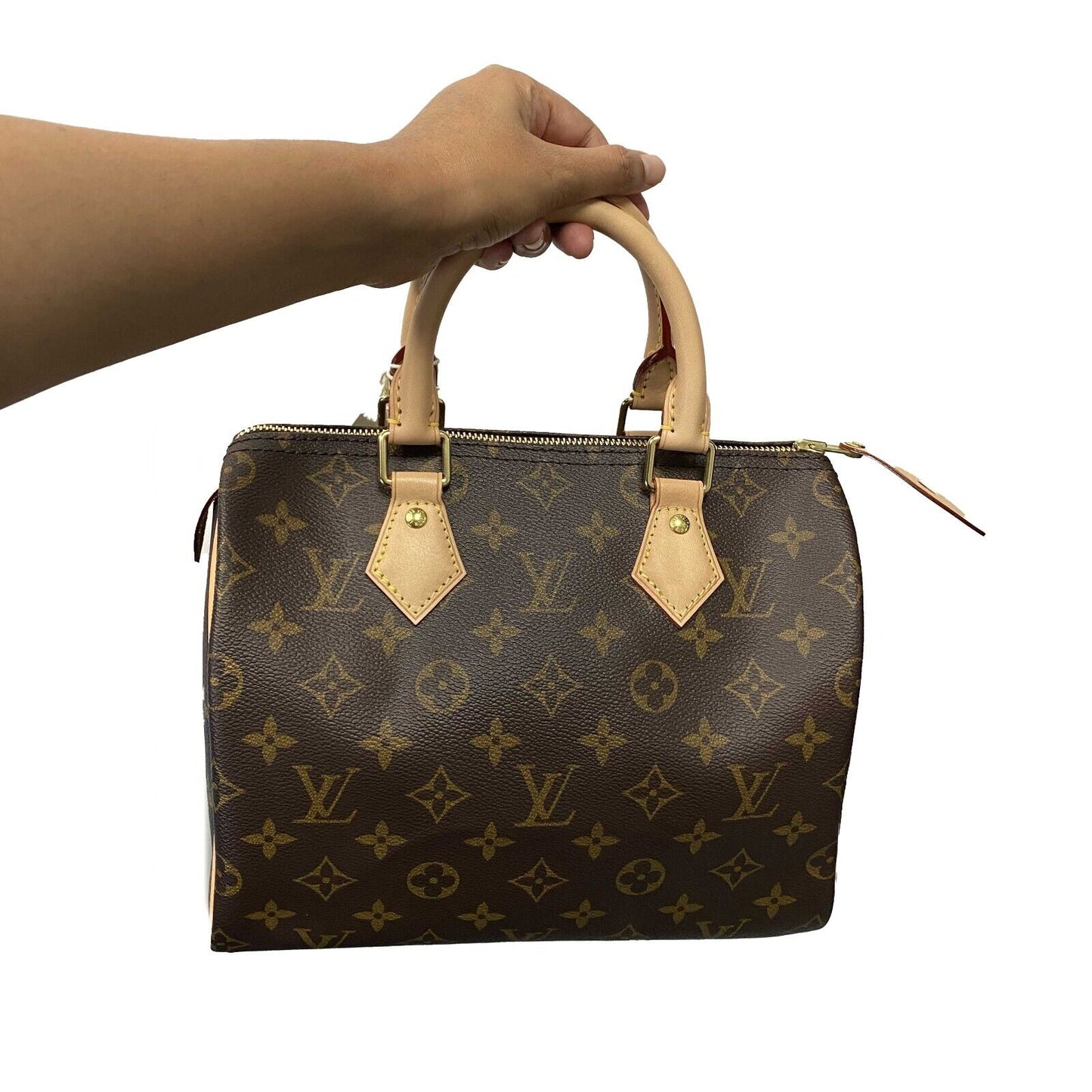 Louis Vuitton  - Excellent - Speedy 25 - Brown Monogram Coated Canvas Satchel