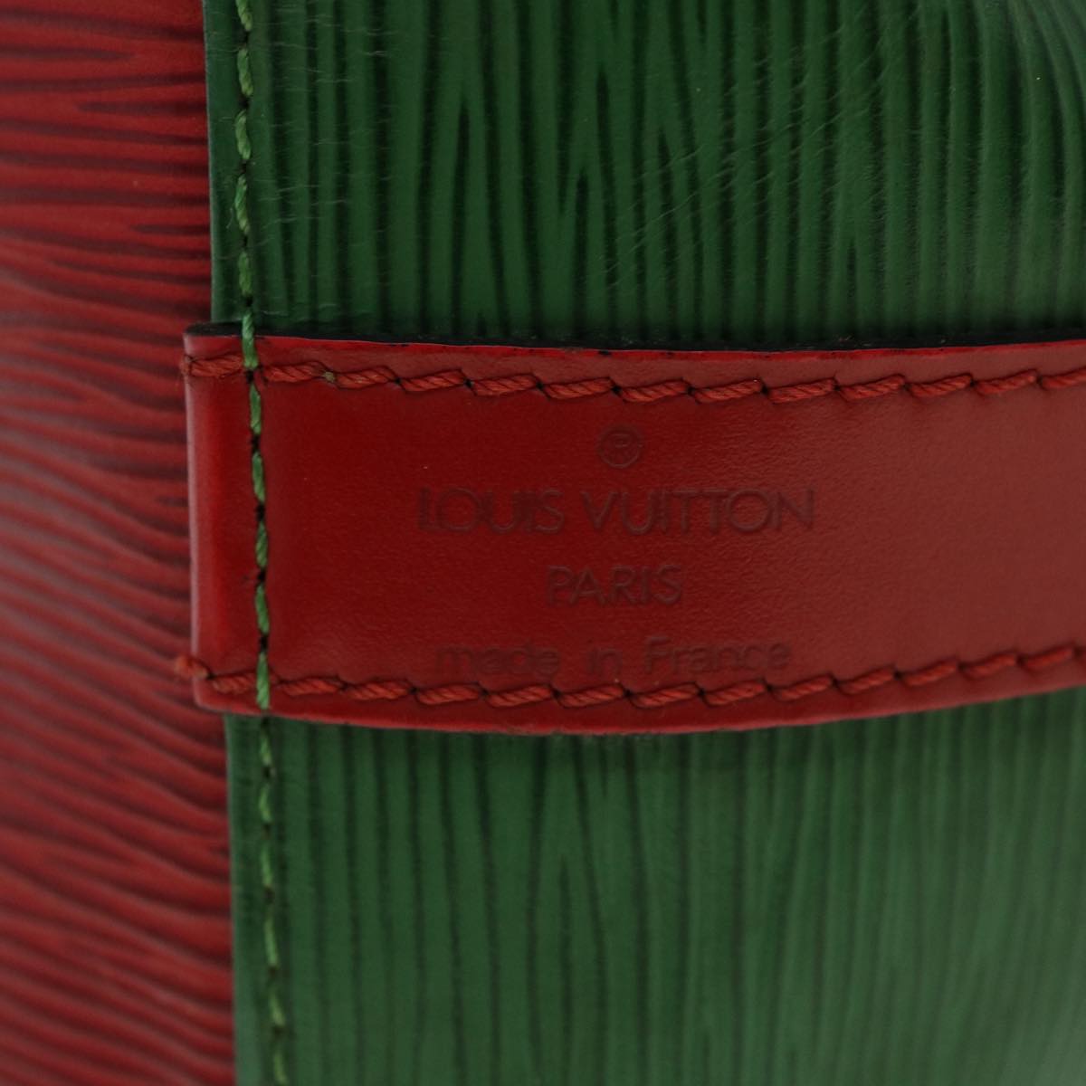 Louis Vuitton  Epi Petit Noe Bicolor Shoulder Bag Green Red M44147 LV Auth ai476