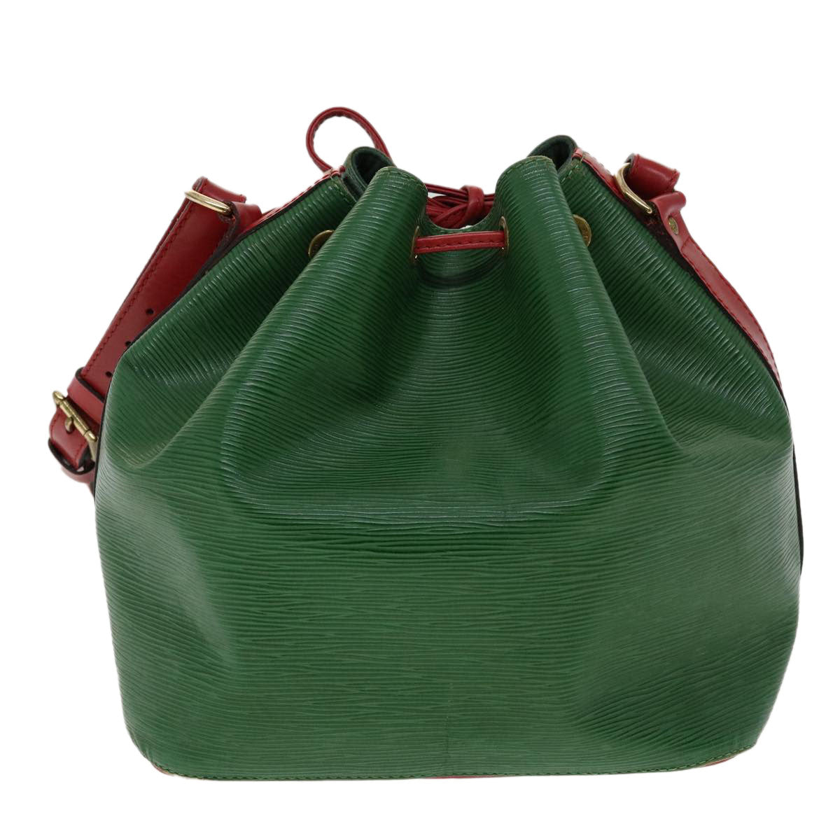 Louis Vuitton  Epi Petit Noe Bicolor Shoulder Bag Green Red M44147 LV Auth ai476