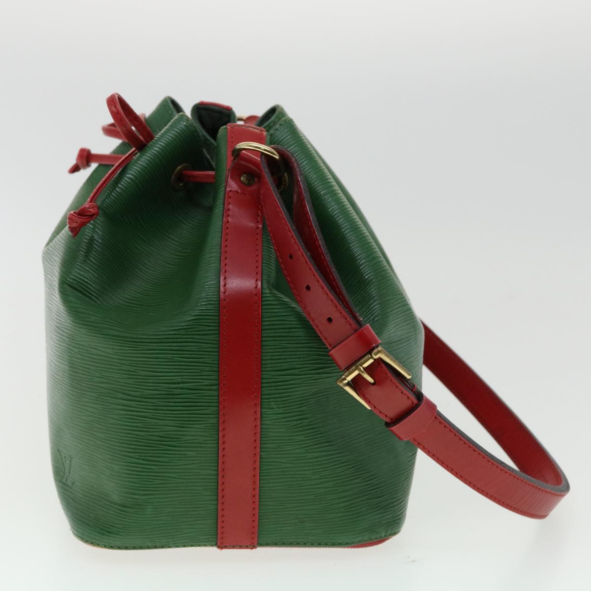 Louis Vuitton  Epi Petit Noe Bicolor Shoulder Bag Green Red M44147 LV Auth ai476