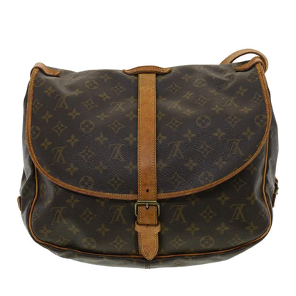 Louis Vuitton  Monogram Saumur 35 Shoulder Bag M42254 LV Auth am3305