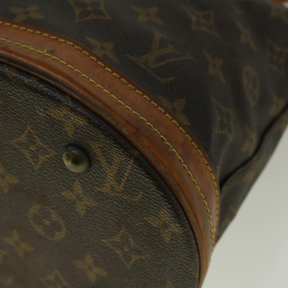 LOUIS VUITTON Monogram Bucket PM Shoulder Bag M42238 LV Auth ar10472