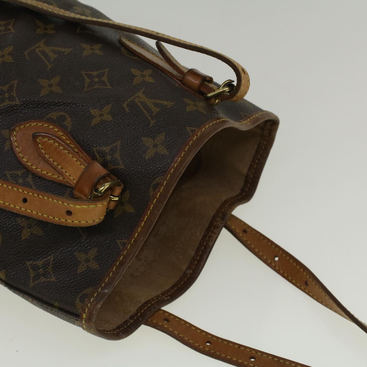 LOUIS VUITTON Monogram Bucket PM Shoulder Bag M42238 LV Auth ar10472