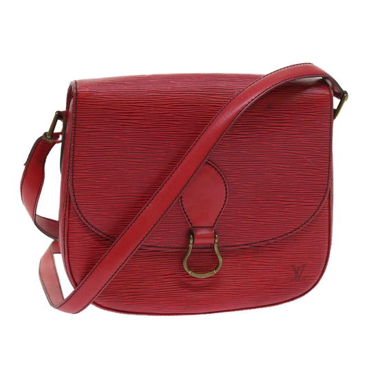 LOUIS VUITTON Epi Saint Cloud GM Shoulder Bag Red M52197 LV Auth ar10537B