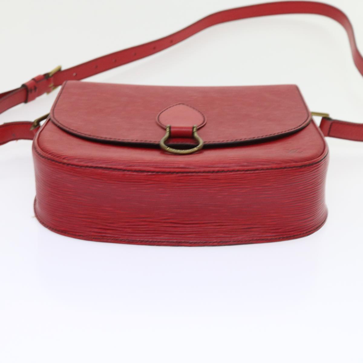 LOUIS VUITTON Epi Saint Cloud GM Shoulder Bag Red M52197 LV Auth ar10537B