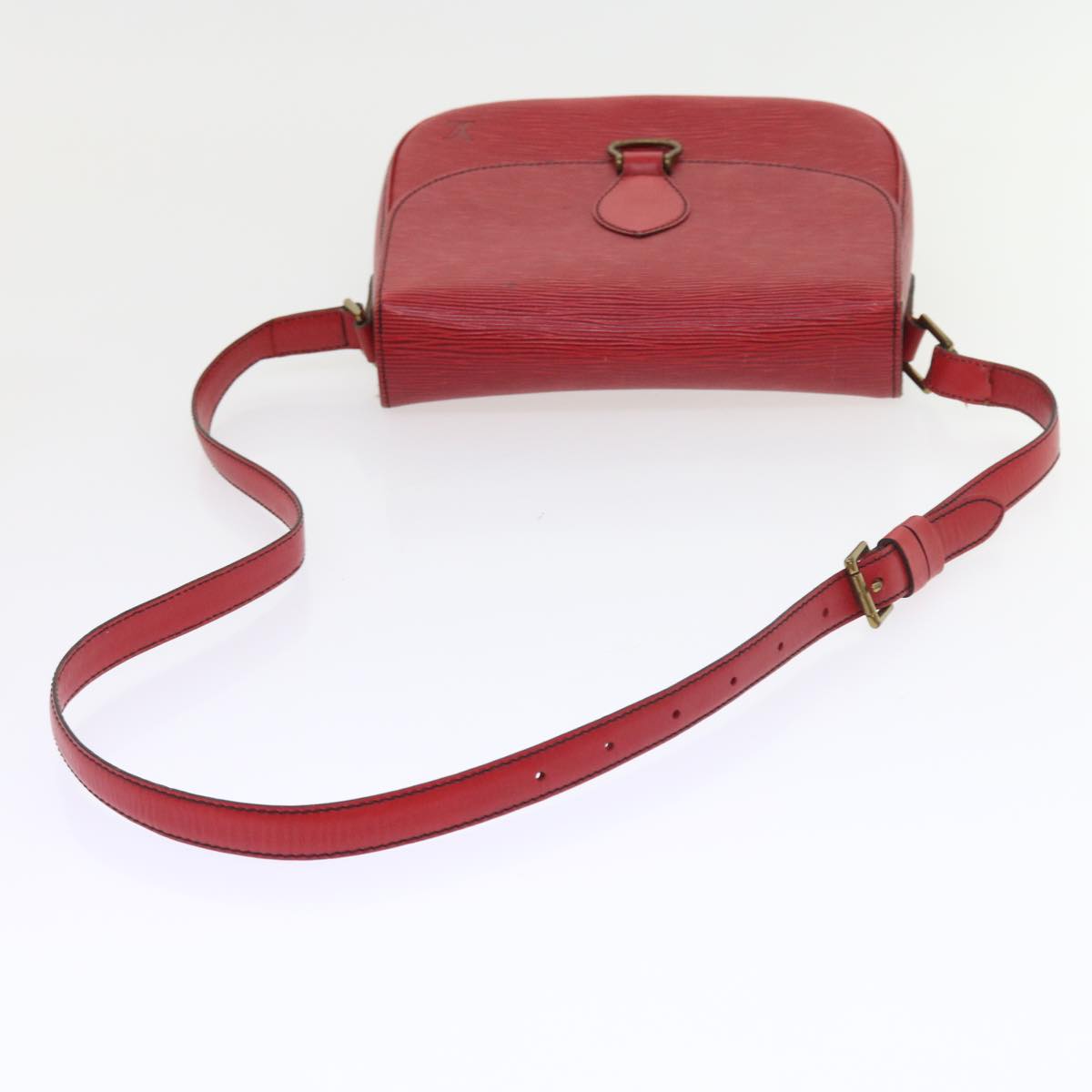 LOUIS VUITTON Epi Saint Cloud GM Shoulder Bag Red M52197 LV Auth ar10537B